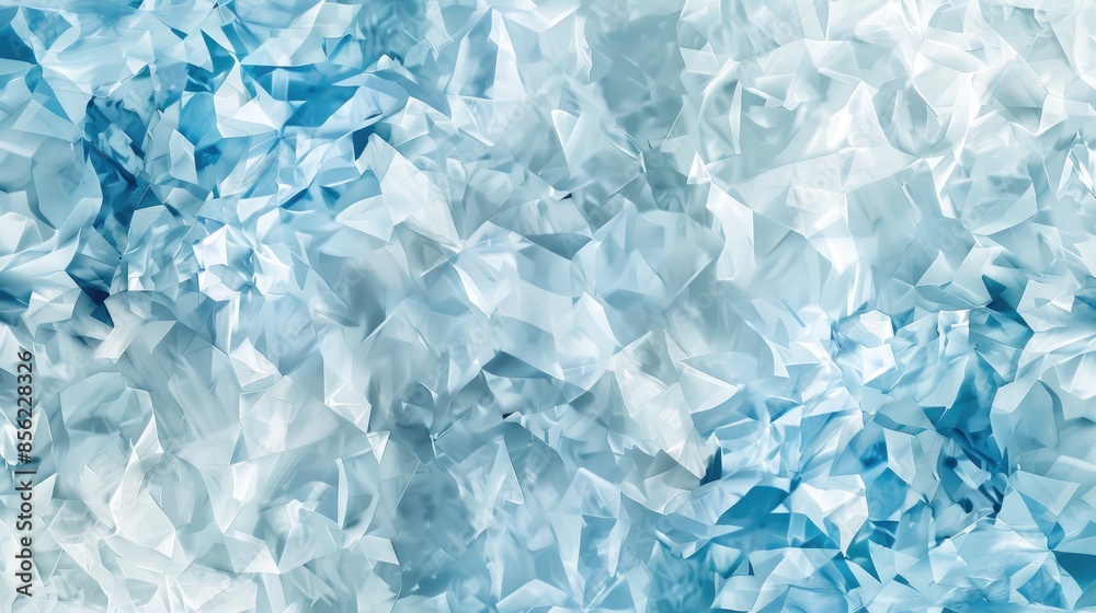 Obraz premium Light blue abstract polygonal pattern design background