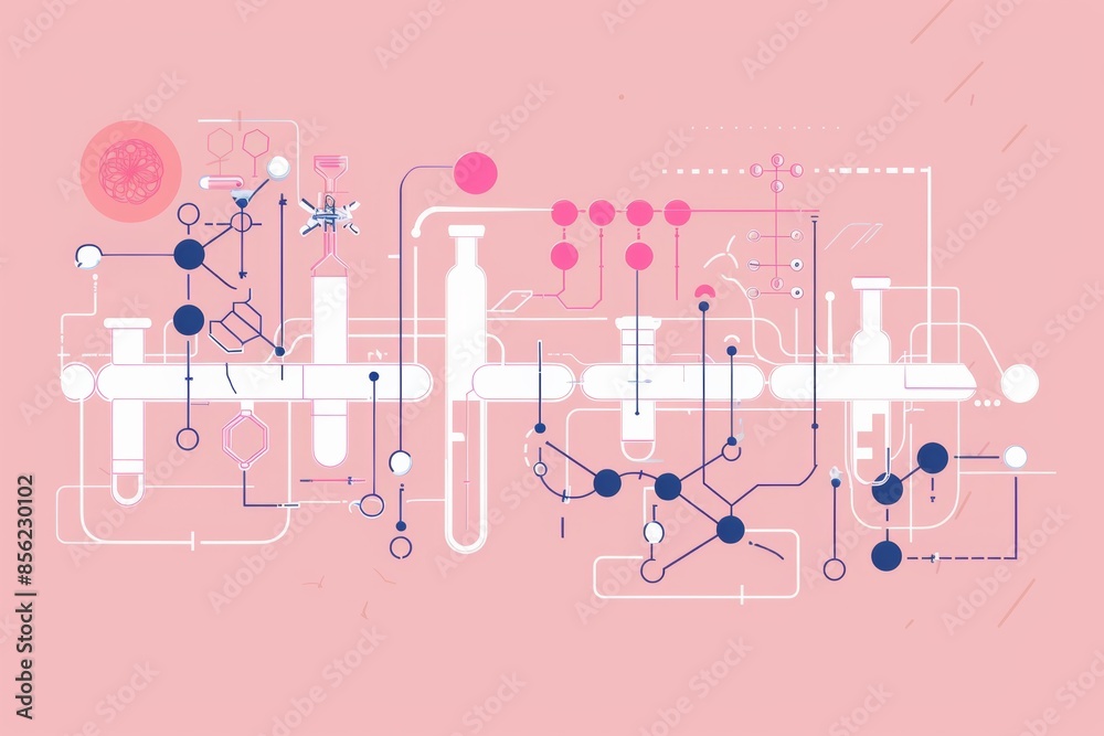 science behind clear whey protein with a flat illustration featuring