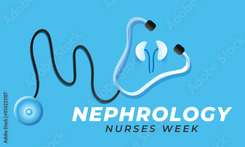 Nephrology Nurses week. background, banner, card, poster, template. Vector illustration.