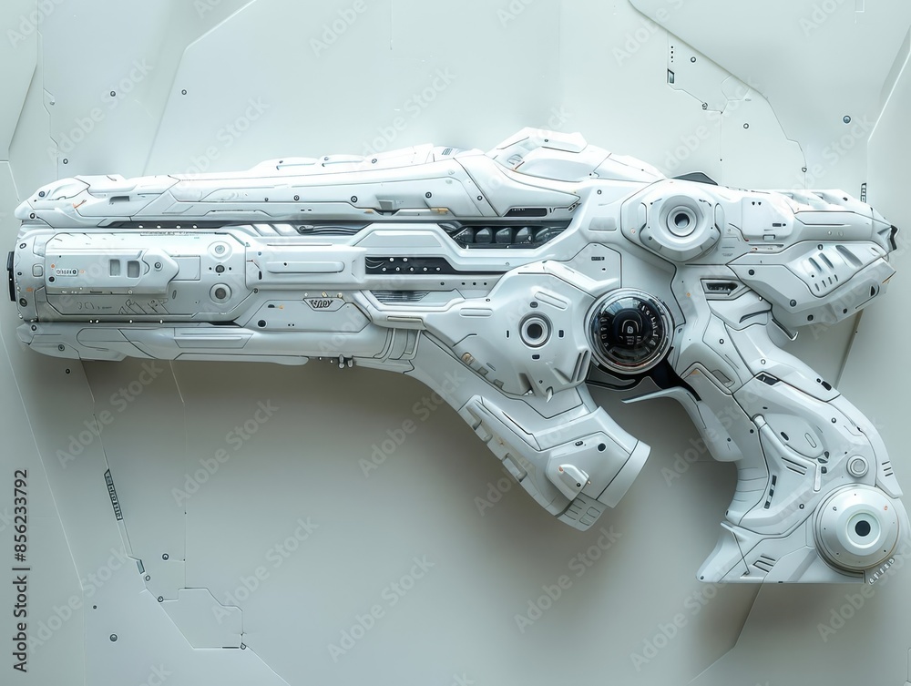 Scifi sports equipment, hightech theme, side view, emphasizing innovative gear, advanced tone, Monochromatic Color Scheme Scifi sports equipment, hightech theme, side view, emphasizing innovative gear, advanced tone, Monochromatic Color Scheme