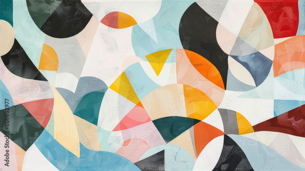 Fototapeta premium Vibrant Abstract Art for Modern Spaces Generative AI