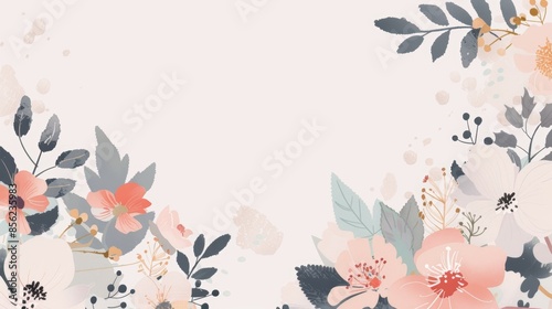 Vibrant Floral Composition for Spring Designs Generative AI