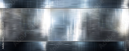 A sleek metallic silver background with a brushed texture. Subtle reflections and shadows create a modern, industrial feel, perfect for tech and futuristic themes.