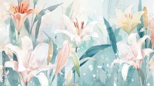 Delicate Floral Illustrations for Nature Lovers Generative AI