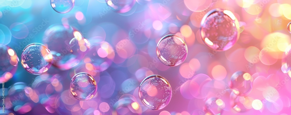 Artistic background featuring bubbles and a gradient color scheme Artistic background featuring bubbles and a gradient color scheme