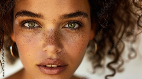 Glamorous Fashion Model Portrait for Advertising Generative AI