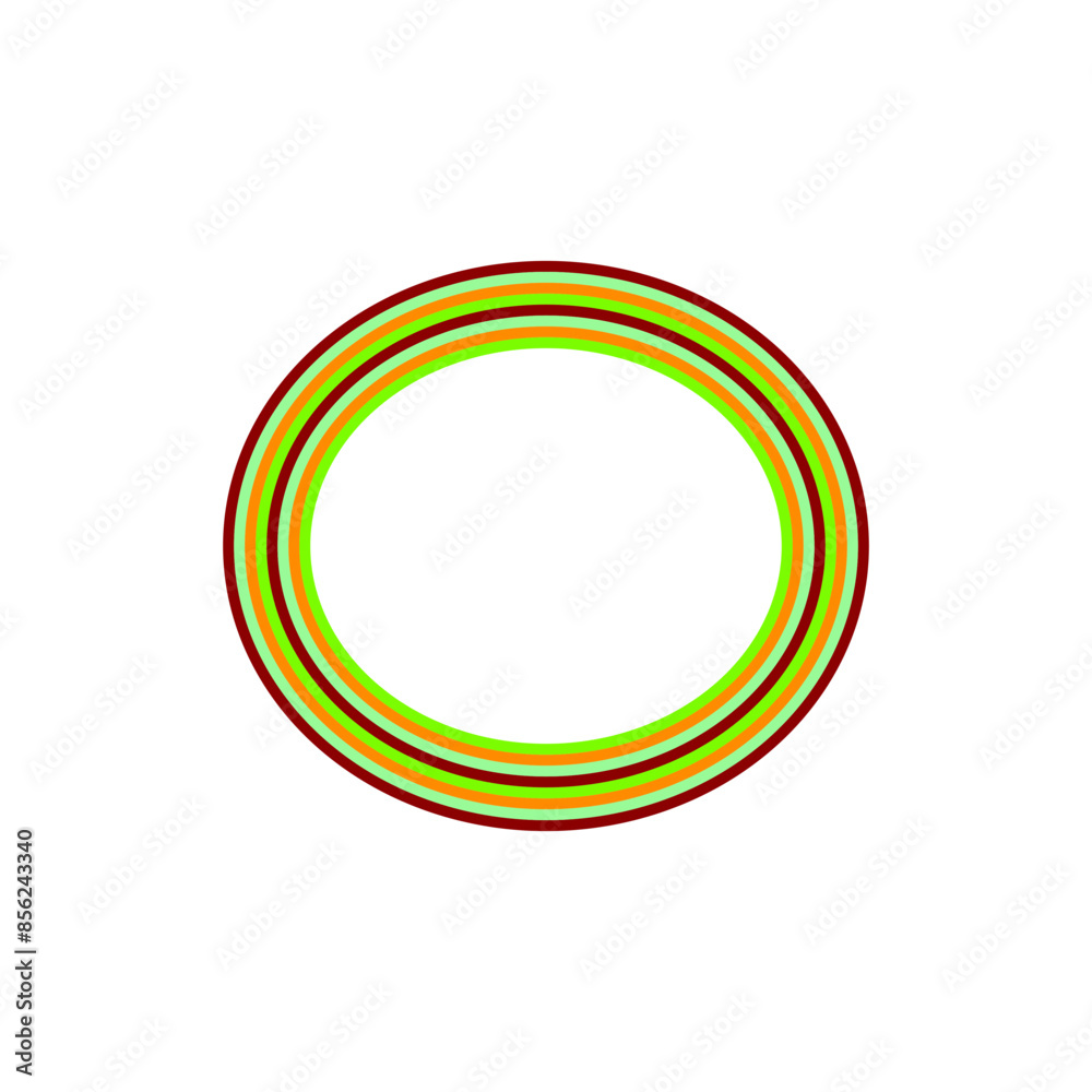 A retro striped ellipse shape border design element. A retro striped ellipse shape border design element.