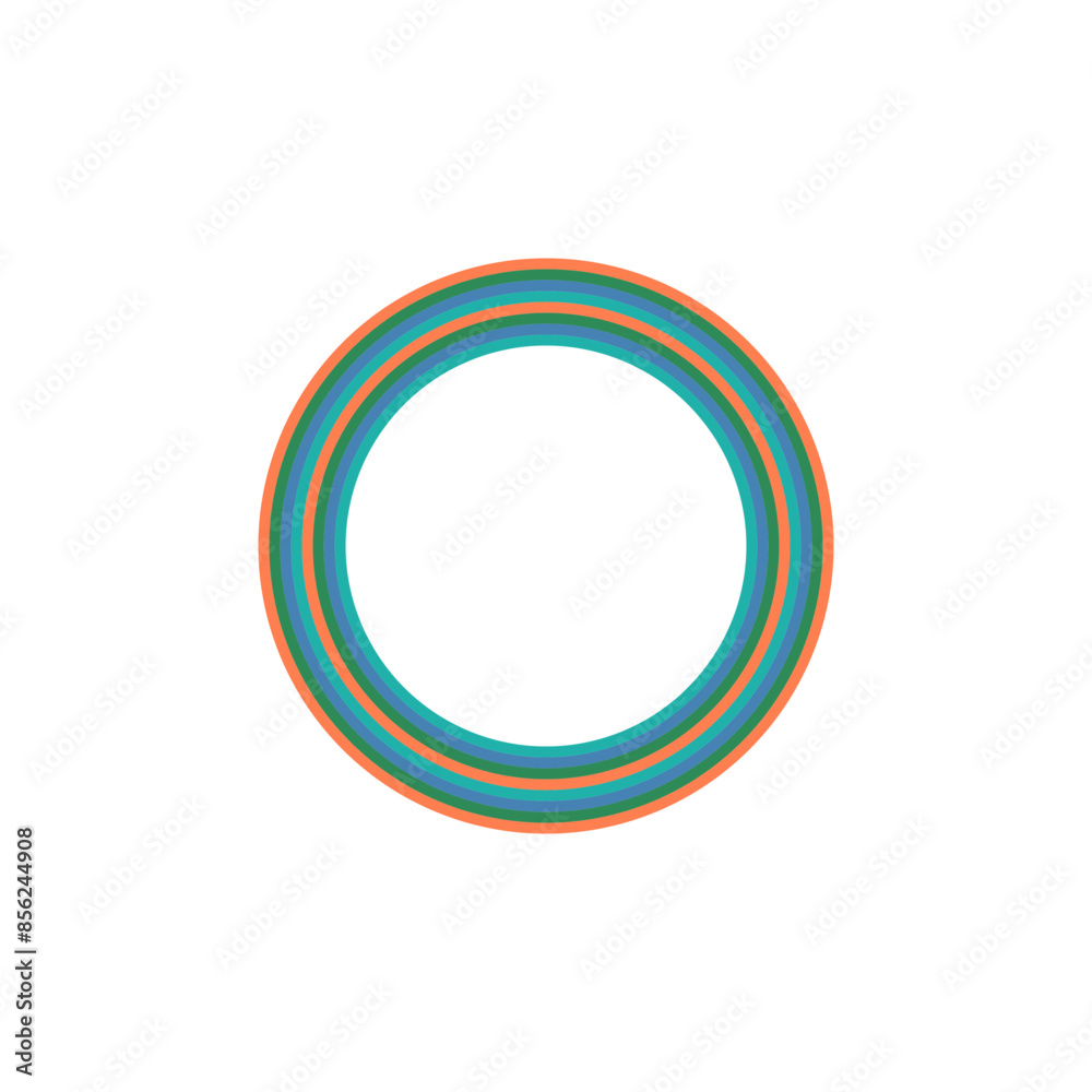 A retro striped ellipse shape border design element. A retro striped ellipse shape border design element.