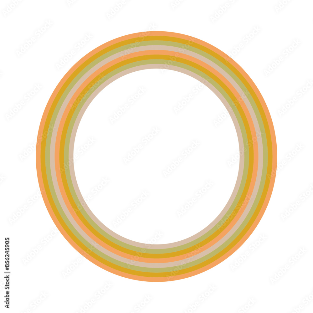 A retro striped ellipse shape border design element. A retro striped ellipse shape border design element.
