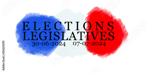 vector of French elections legislatives 2024