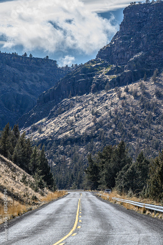 Through the canyon