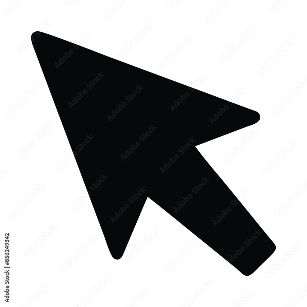 Black Cursor Arrow Icon - Simple and Minimalistic Pointer Symbol for Web and Graphic Design Projects Black Cursor Arrow Icon - Simple and Minimalistic Pointer Symbol for Web and Graphic Design Projects