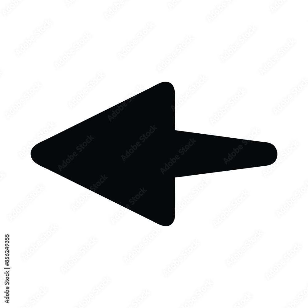 Black Left Arrow Vector Icon Isolated Simple Directional Sign for Navigation, Interfaces, and Design Projects Black Left Arrow Vector Icon Isolated Simple Directional Sign for Navigation, Interfaces, and Design Projects