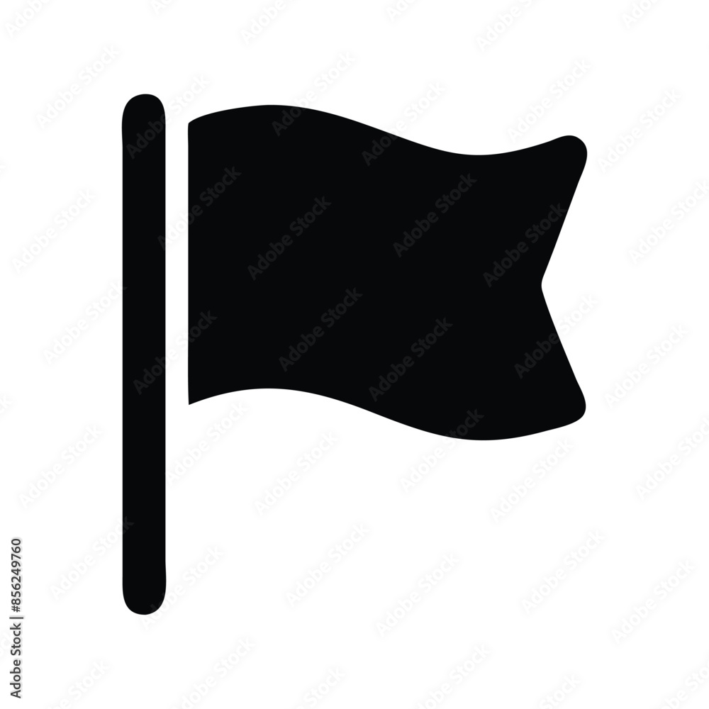 Black Flag Icon Vector - Simple, Minimalist Flag Symbol for Various Uses in Web Design and Applications Black Flag Icon Vector - Simple, Minimalist Flag Symbol for Various Uses in Web Design and Applications