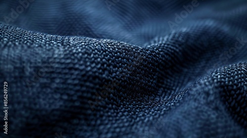 High resolution close-up of seamless texture background of natural weave cloth. Fabric texture of natural denim or cotton or linen textile material.