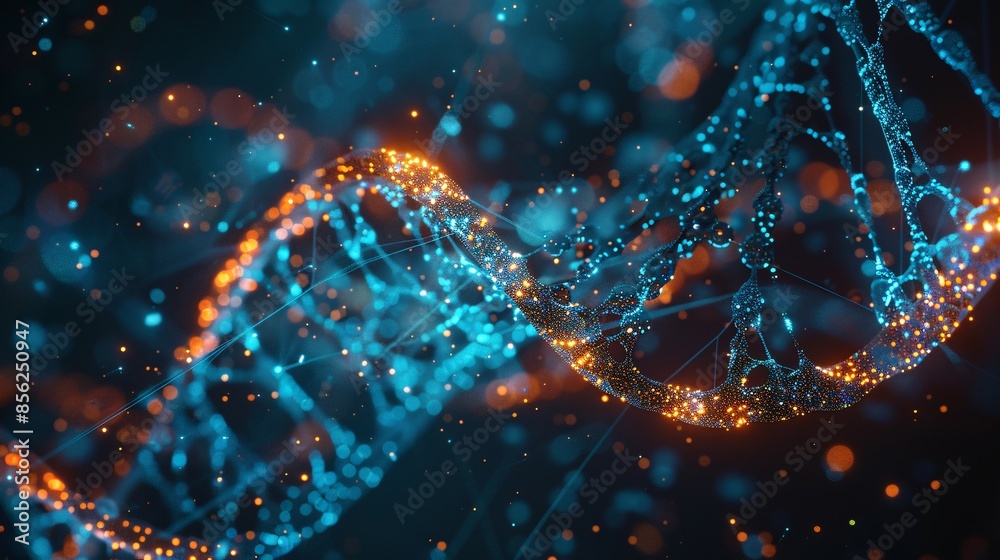 DNA strands combined with microtechnology elements