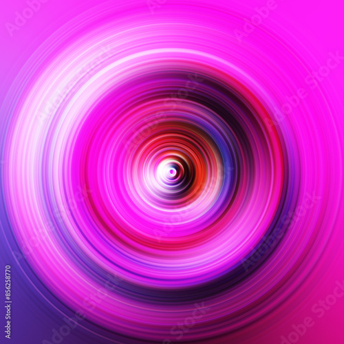 Colorful radial motion effect. Abstract rounded background. Color curves and sphere. Multi color gradient rings and circles wallpaper. Colored texture backdrop and banner. © Gyongyi