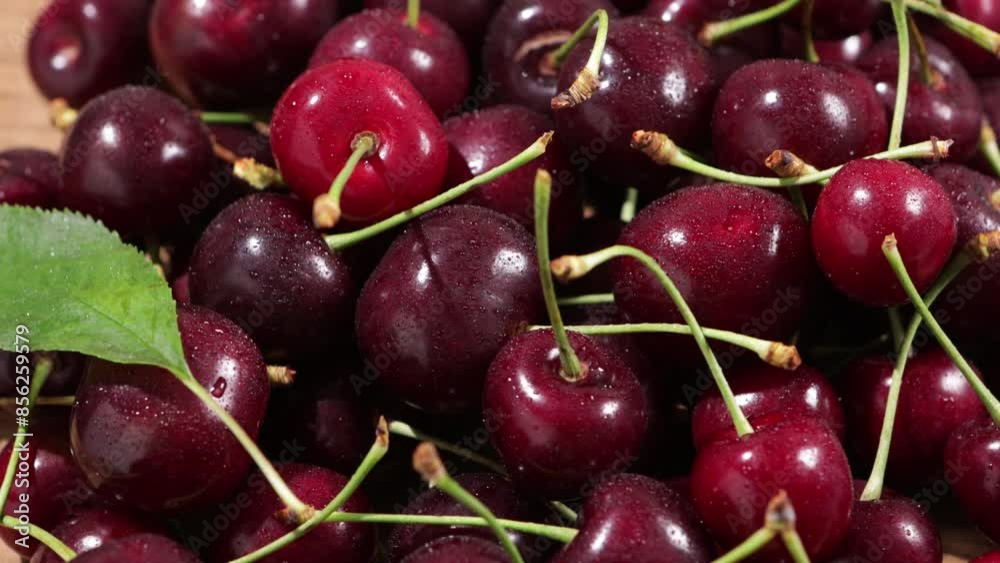 organic sweet cherry close up fruit background rotation food organic sweet cherry close up fruit background rotation food