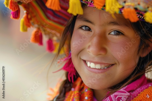 Aymara girl smiling photo