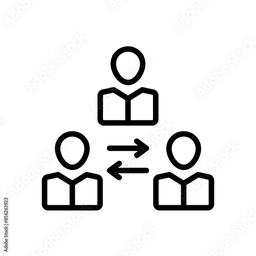 Mediator Icon Perfect for Conflict Resolution and Legal Services