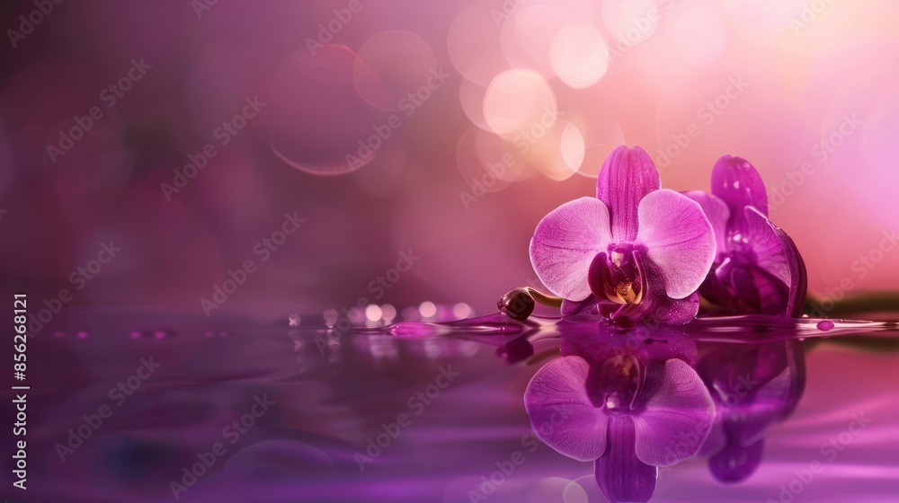 Orchid Reflection in Tranquil Water Orchid Reflection in Tranquil Water