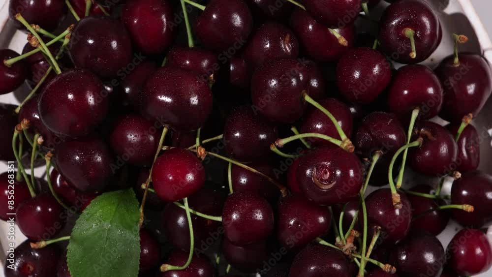 dark red cherry top fruit background rotation food dark red cherry top fruit background rotation food