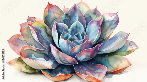 Succulent plants are very beautiful and come in a variety of shapes and colors. They are great for decoration and can be used in a variety of ways. photo