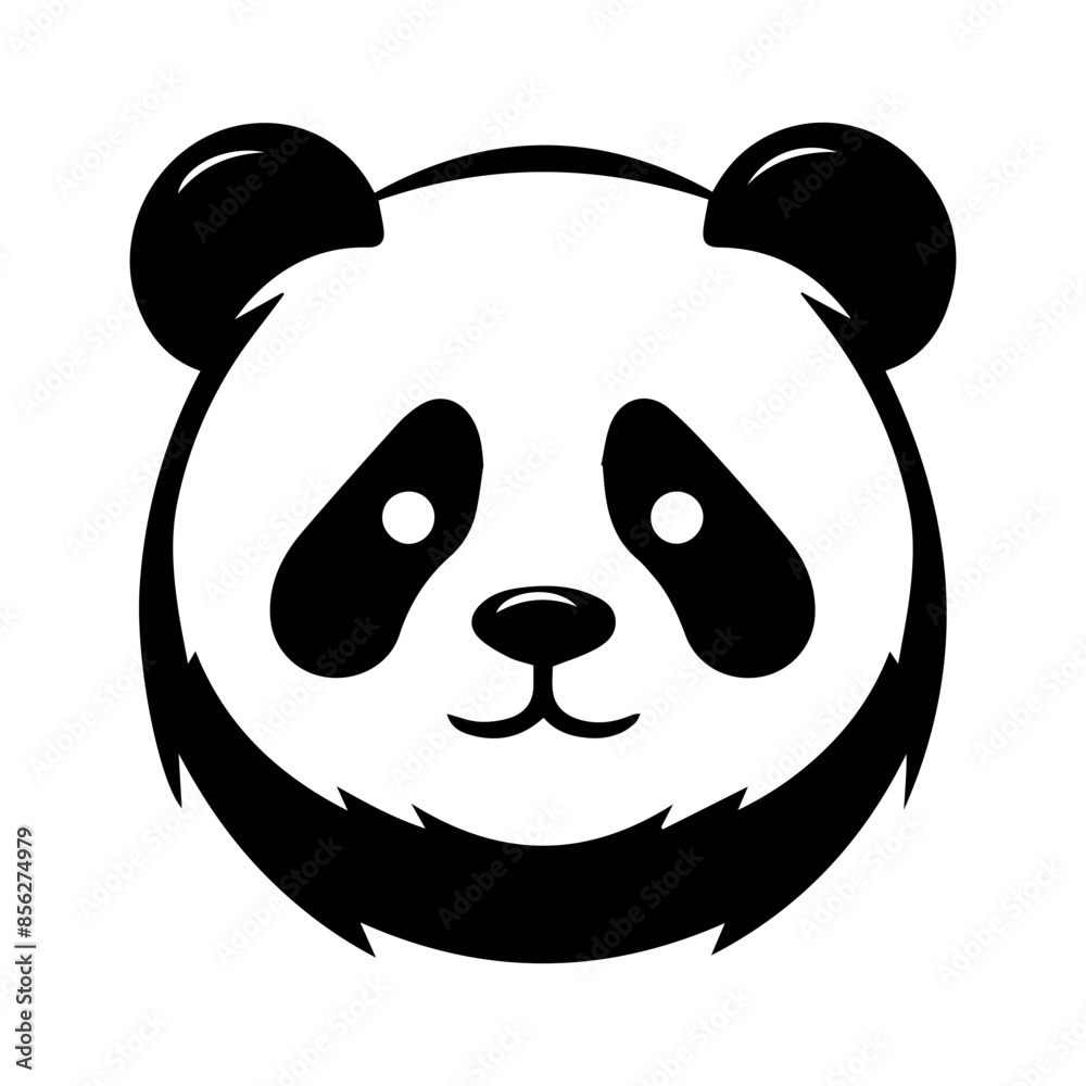 Panda logo or modern line icon. Vector line art and icon design with bold outline. Black and white Pixel Perfect minimalistic symbol isolate white background. Creative logotype Panda logo or modern line icon. Vector line art and icon design with bold outline. Black and white Pixel Perfect minimalistic symbol isolate white background. Creative logotype