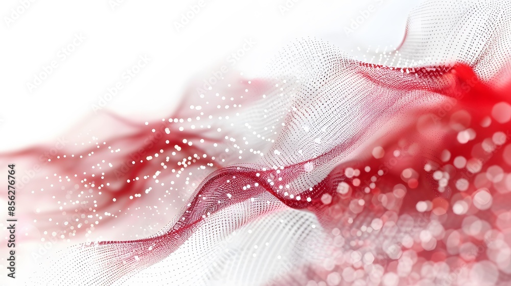 red and white abstract background with flowing particles. Digital future technology concept. vector illustration.
red and white abstract background with flowing particles. Digital future technology concept. vector illustration.