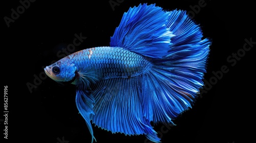 Obraz na płótnie Siamese Blue Betta Fish
