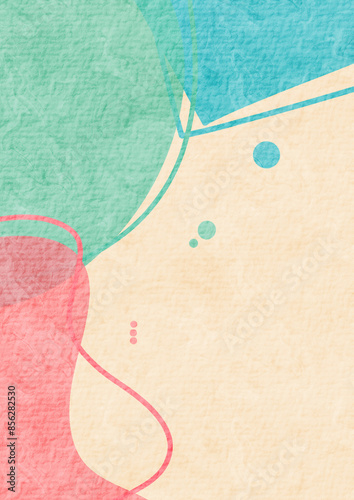 Abstract design background with pastel color. Organic shapes background art. Background with liquid element and blobs.