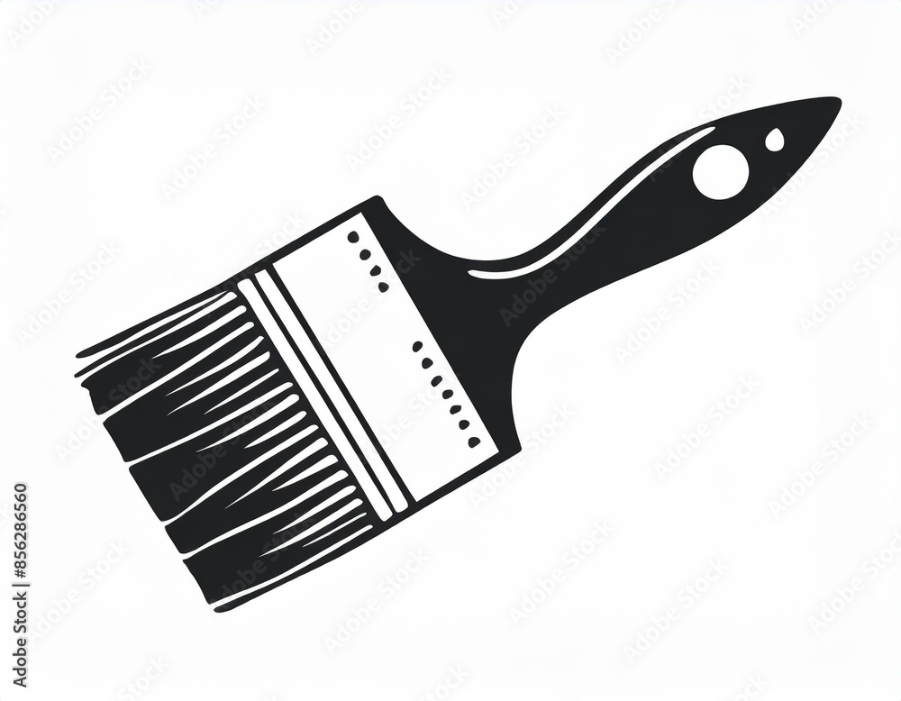 paint brush vector icon on white background paint brush vector icon on white background
