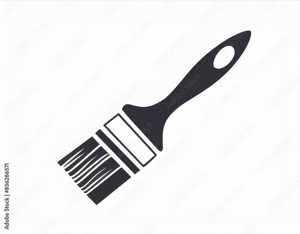 paint brush vector icon on white background paint brush vector icon on white background