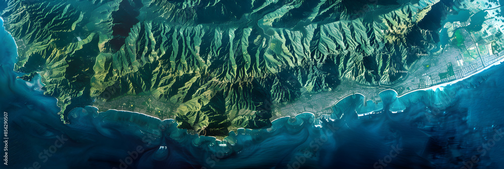 Comprehensive Geographic and Urban Layout Map of Java Island with Major ...