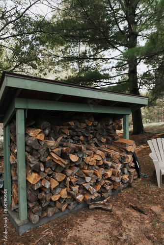 Stack of Firewood, Firewood storage