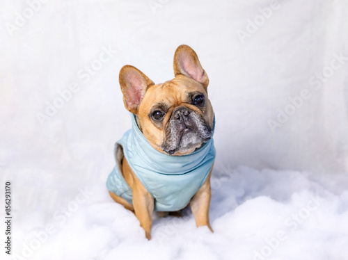 French Bulldog Winter
