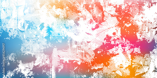 Abstract graffiti paintings vibrant colors