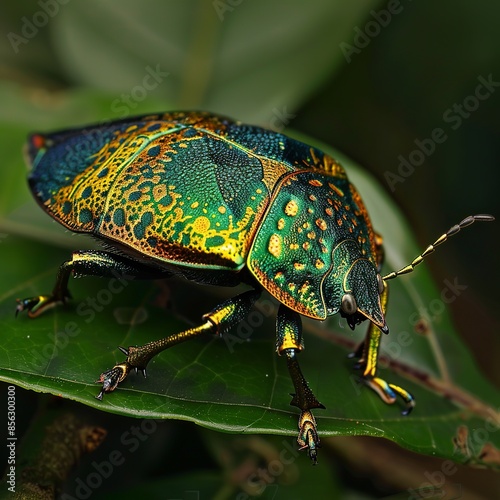 *Scutiphora pedicellata* is a species of insect belonging to the jewel bug family.  photo