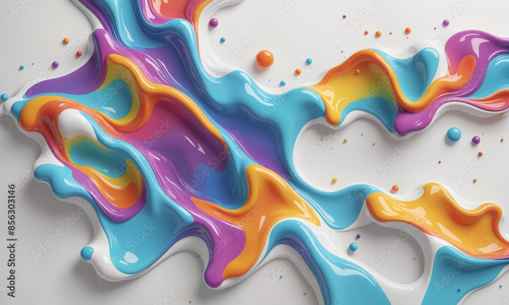 Obraz premium Watercolor Colorful Painting | Abstract art