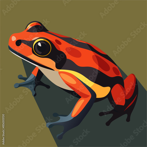 Stunning Allobates myersi Vector Art Illustration A Visual Guide