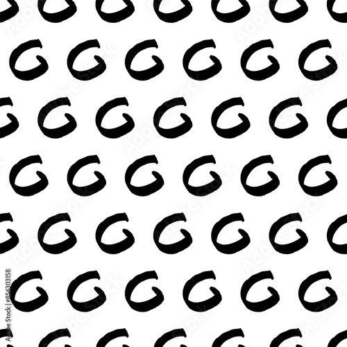 Seamless pattern with sketch circles shape