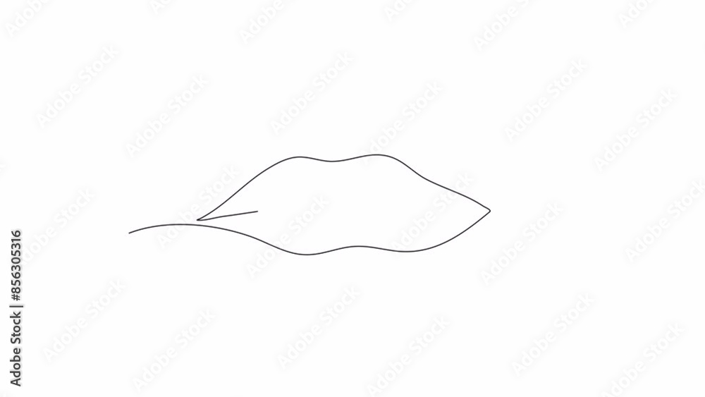 Lips. One line drawing animation. Video clip with alpha channel. Lips. One line drawing animation. Video clip with alpha channel.