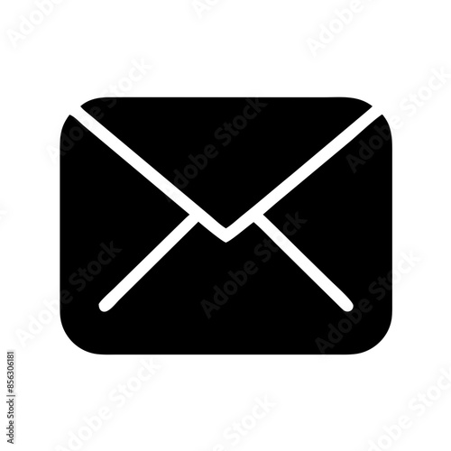 Email Icon: Digital Communication Symbol for Web Interface Design, Flat Vector with Inbox, Send, Receive, Spam, Marketing Features
