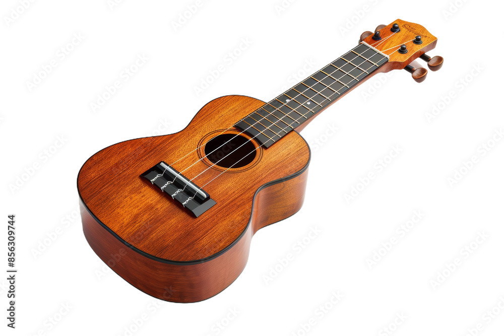 Fototapeta premium Ukulele on White Background
