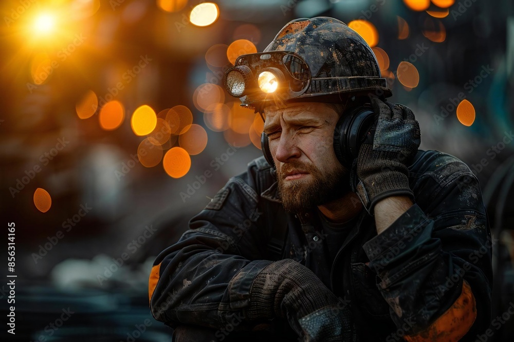 Emotional Strain: A Construction Worker's Sadness and Frustration on the Job Site