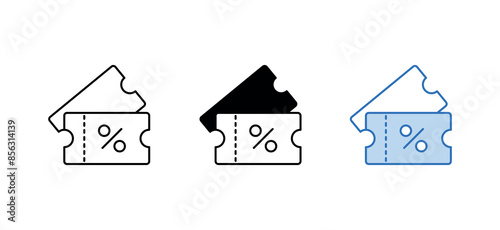 Promo Code icon design with white background stock illustration