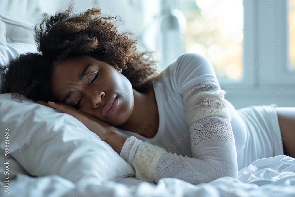 The Struggle of Restless Legs Syndrome: An African American Woman Suffering in Bed