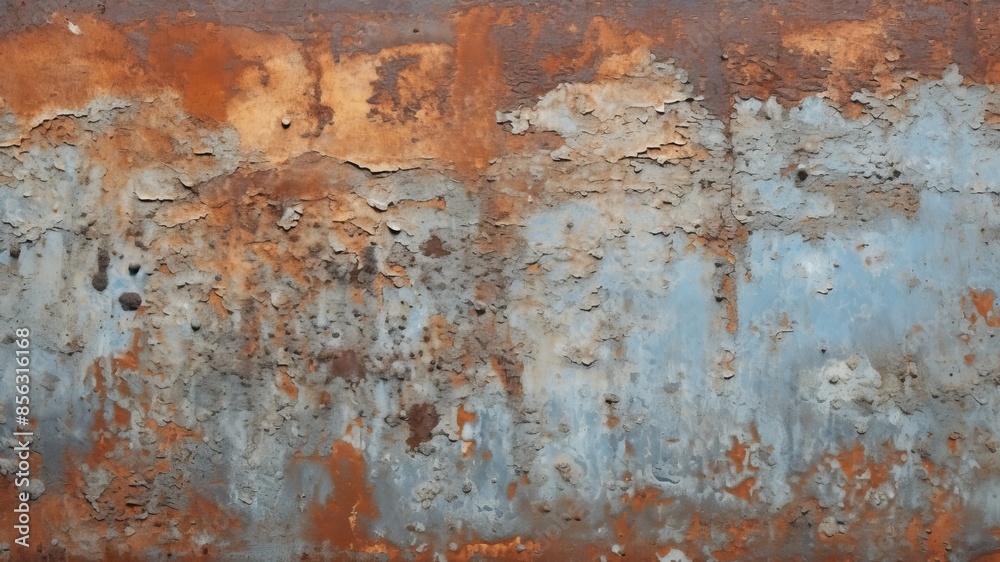 Metal surface with flaking paint and rust. Metal surface with flaking paint and rust.