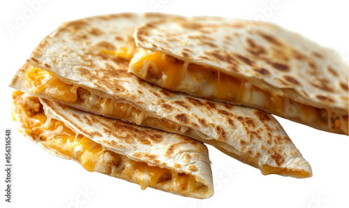 Cheesy Chicken Quesadilla Delicious Grilled Snack Mexican Cuisine photo