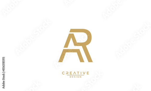 AR, RA, A, R, Abstract Letters Logo Monogram